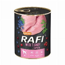 Lata Rafi Pavo y Arándanos. 800gr.